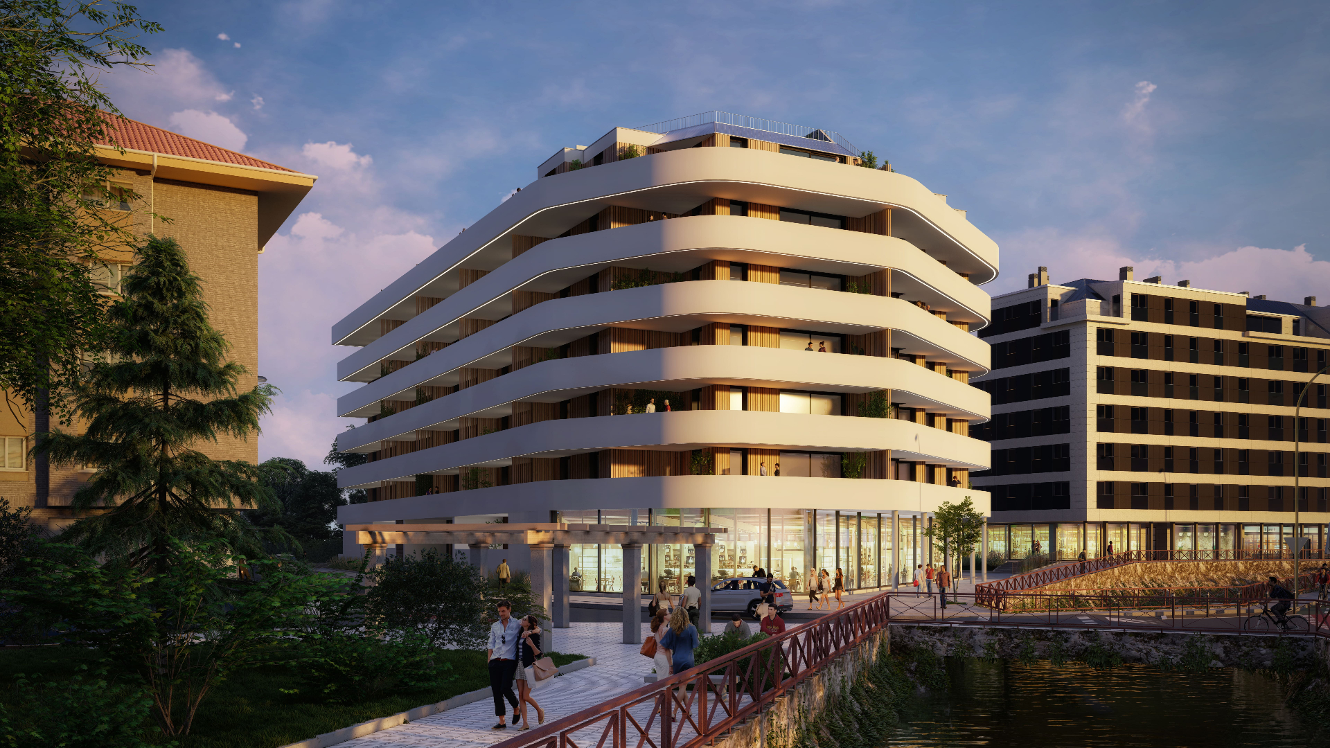 Residencial ORVIII - fachada exterior en Vilagarcía de Arousa